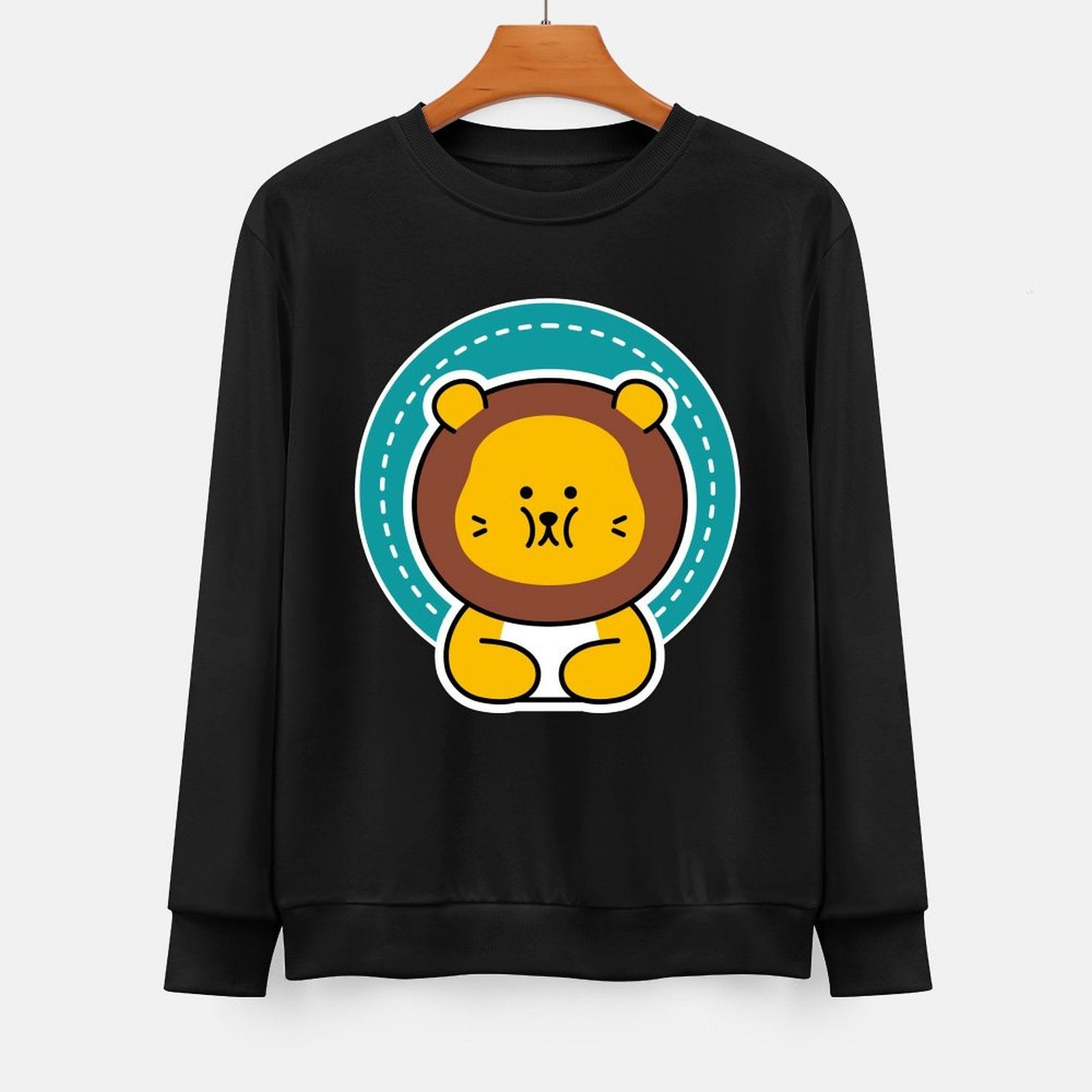 Front Patterned Long Sleeve TopClassic Sharp